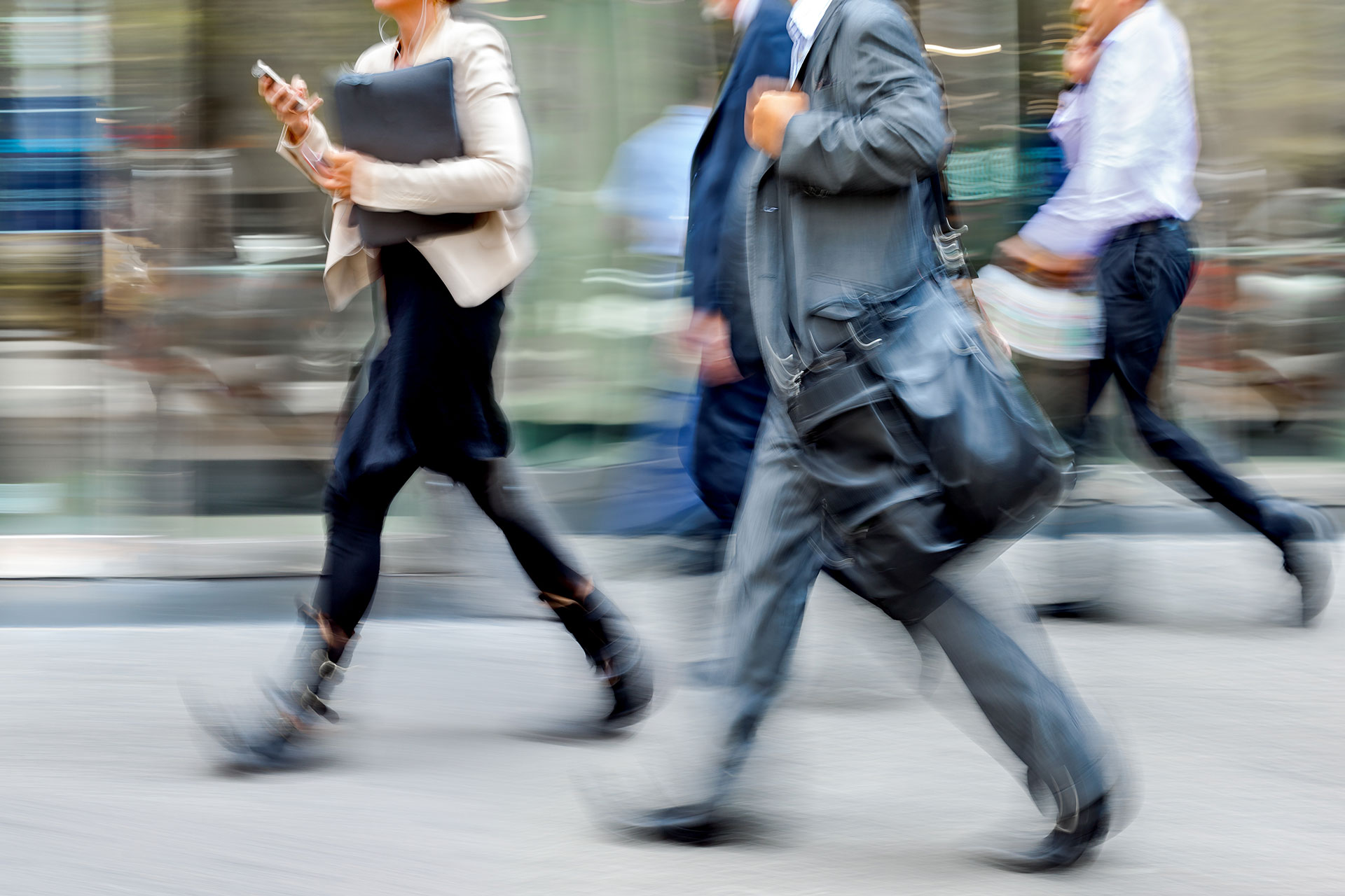 Business people walking